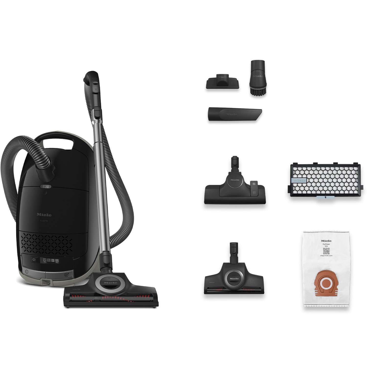 Miele Guard M1 Cat-Dog Toz Torbalı Süpürge Siyah