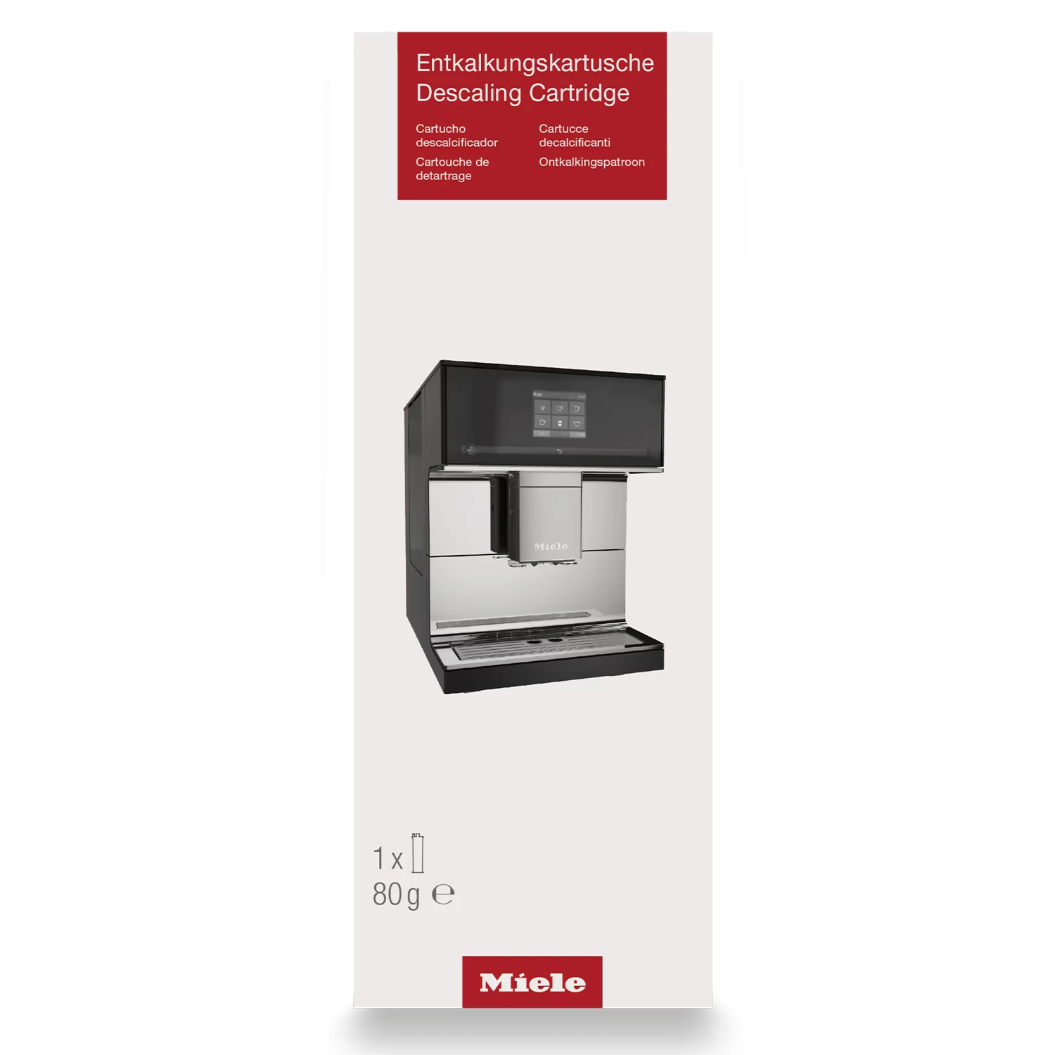 miele otomatik kahve makinesi icin kirec cozucu beyaz 80 gr kutu gorseli