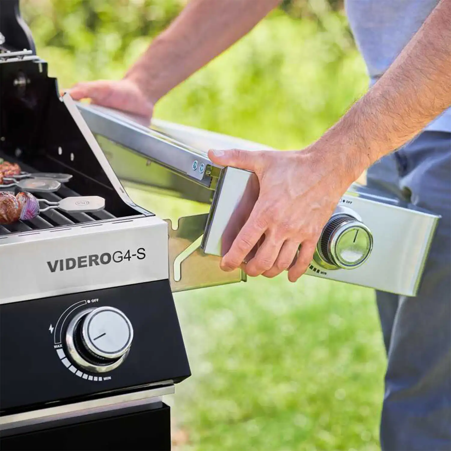Videro G4-s Vario Gazlı Barbekü Istasyonu - Siyah