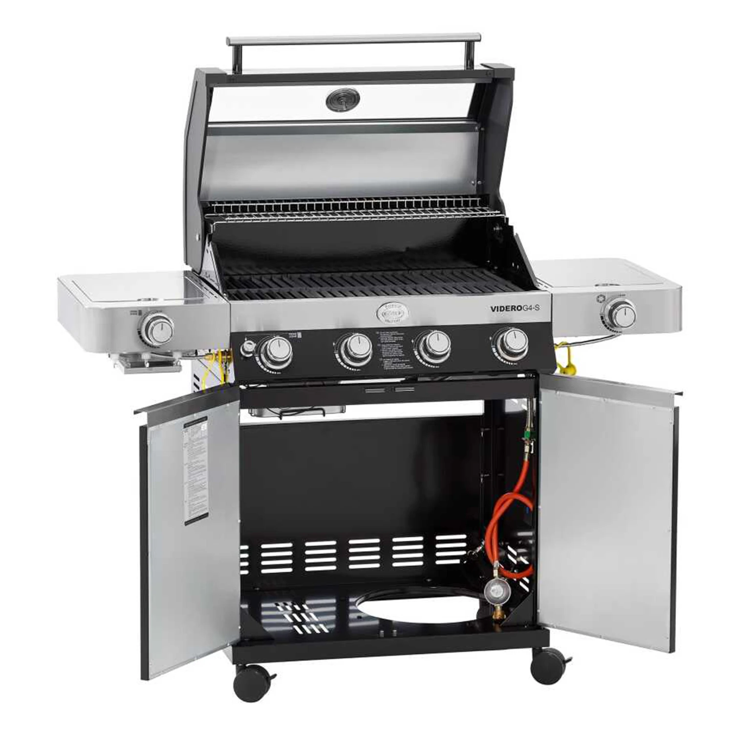 Videro G4-s Vario Gazlı Barbekü Istasyonu - Siyah