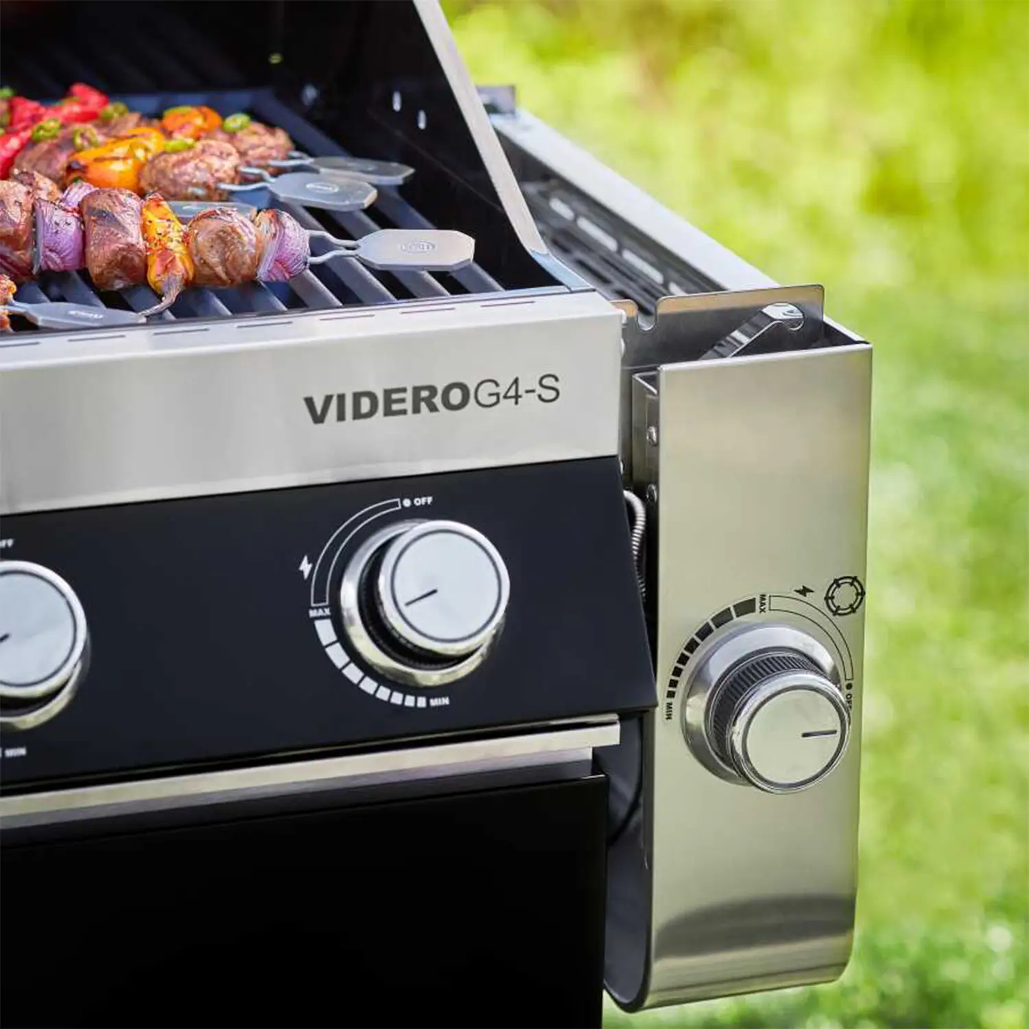 Videro G4-s Vario Gazlı Barbekü Istasyonu - Siyah