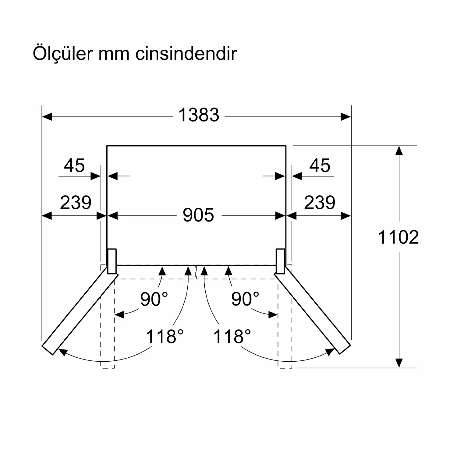 Siemens iQ300 Gardırop Tipi Buzdolabı - KF96NAXEA