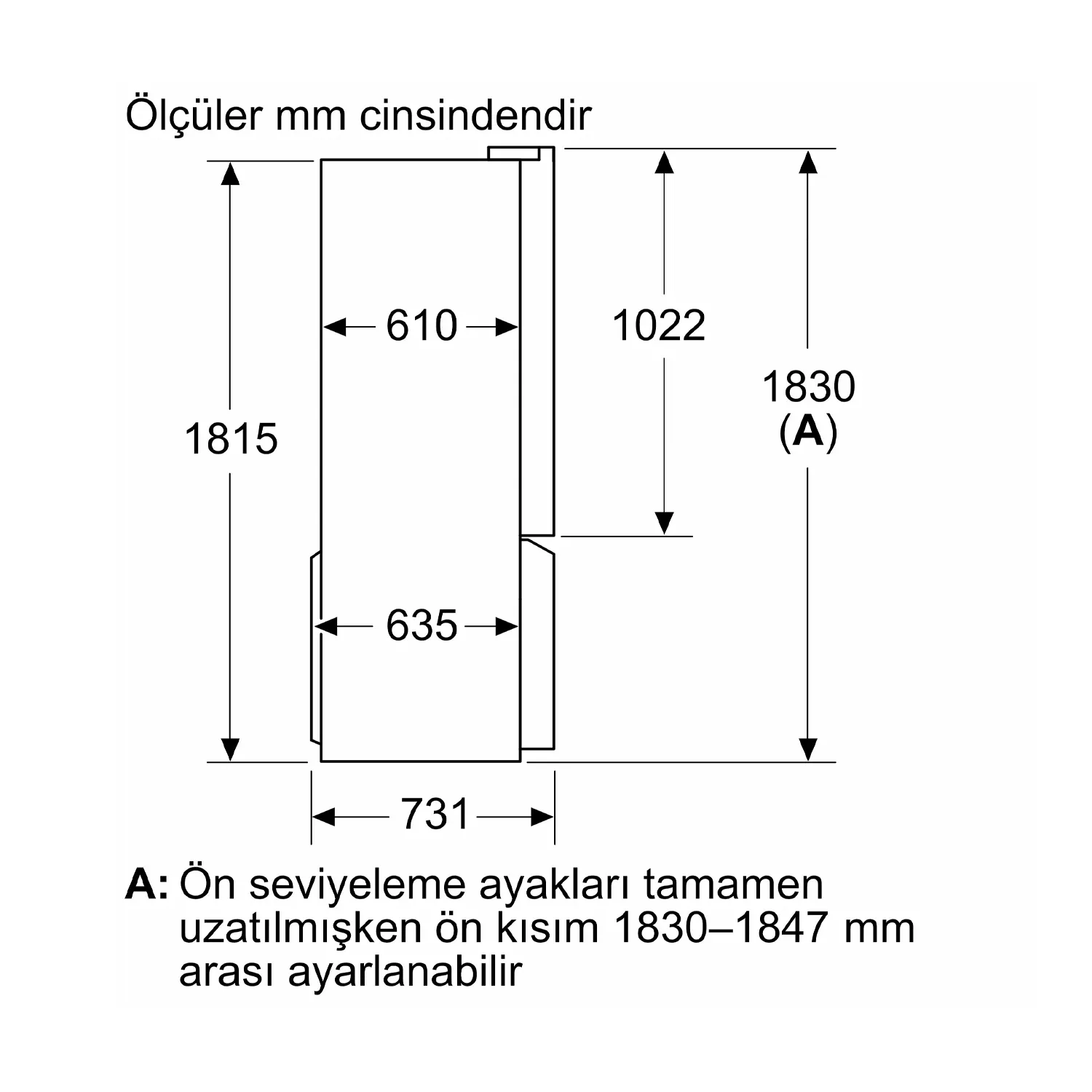 Siemens iQ300 Gardırop Tipi Buzdolabı - KF96NAXEA