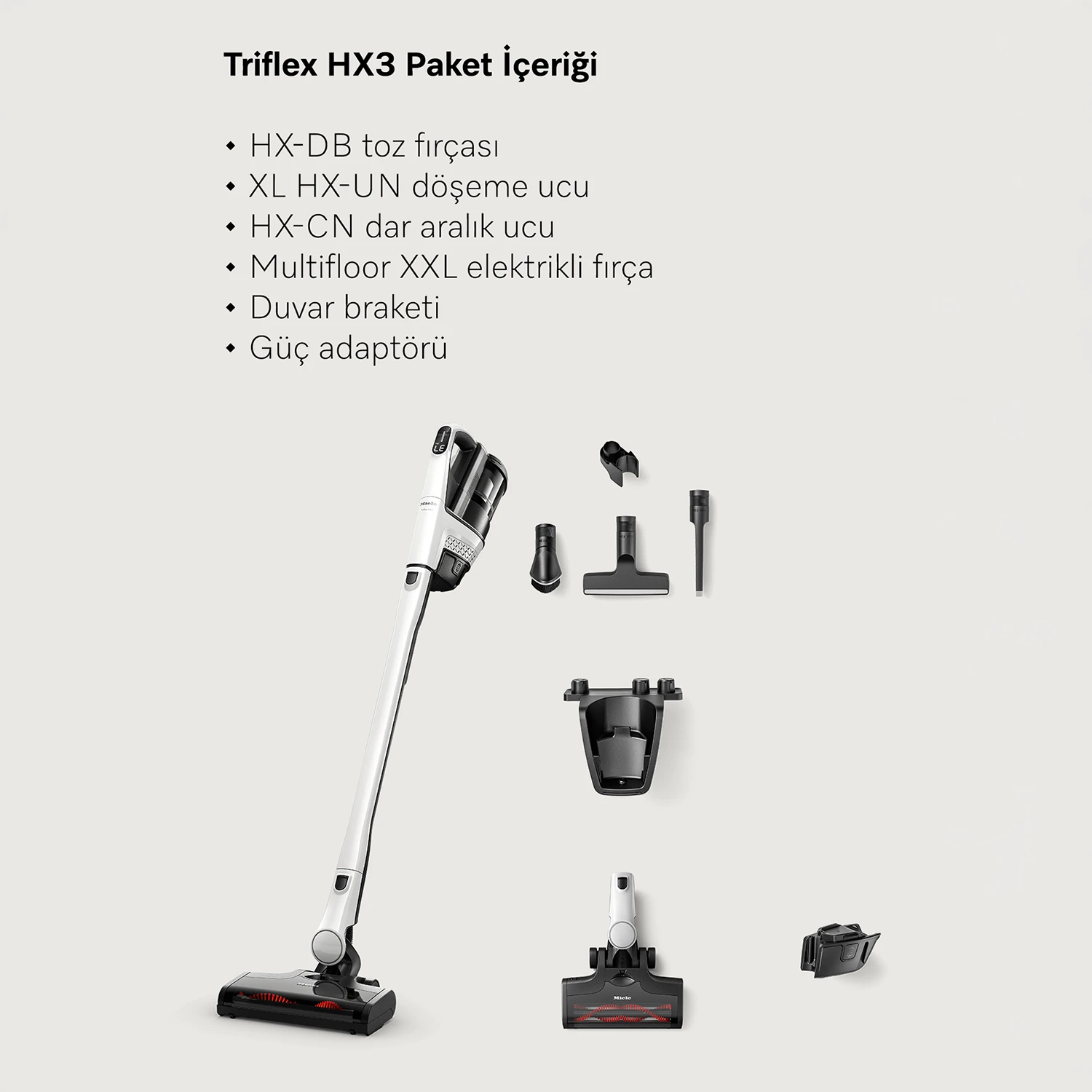 Miele Triflex HX3 - Şarjlı Dik Süpürge
